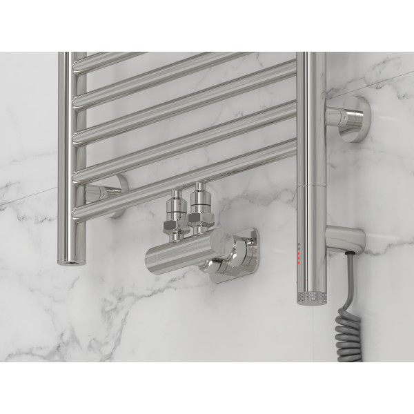 Полотенцесушитель комбинированный Сунержа Богема EU50+ 3.0 1500х500 хром провод слева/справа (00-0720-1550)