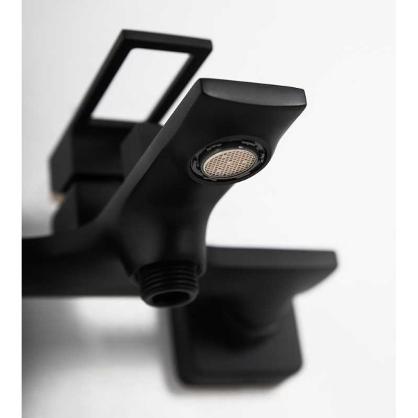 Смеситель для ванны и душа Belbagno Luce черный (LUC-VAS-NERO)