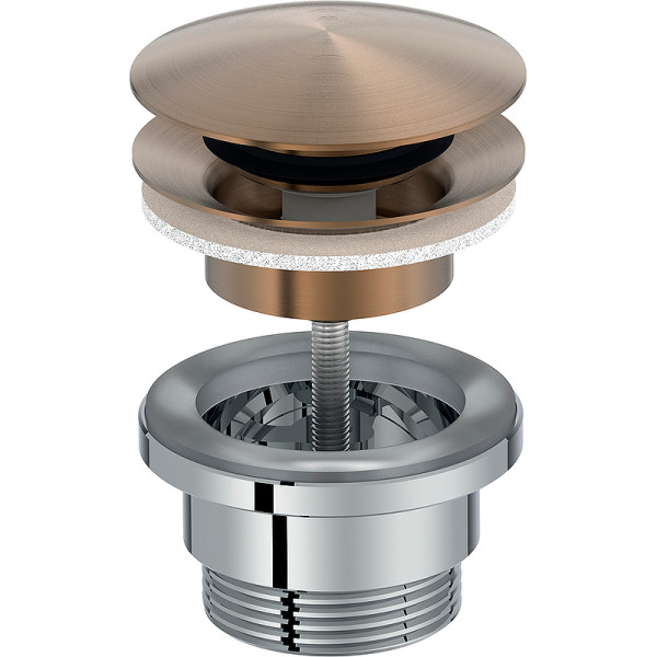 Донный клапан Jacob Delafon золотой (E30536-BCN) Донный клапан Jacob Delafon золотой (E30536-BCN)