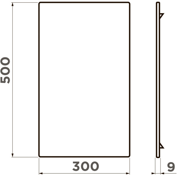 Доска для мойки Omoikiri 500x300x8 CB-SINTESI-L-GB графит (4999071)