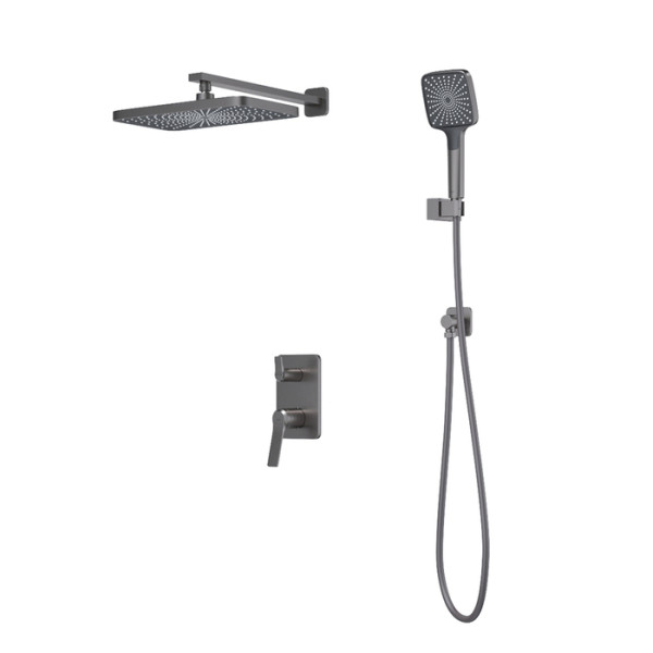 Душевая система Iddis Parker с тропическим и ручным душем матовый графит (9PARGM02i67) Душевая система Iddis Parker с тропическим и ручным душем матовый графит (9PARGM02i67)