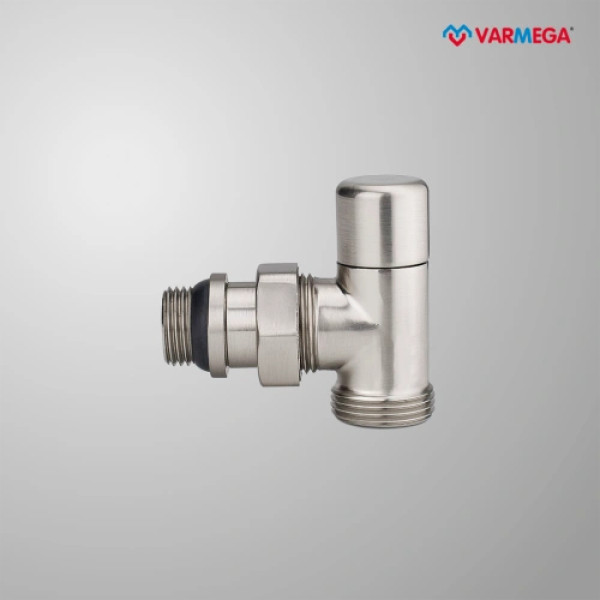 Клапан регулировочный угловой 1/2"х3/4"(18)ЕК Varmega VMDV01 (матовый никель) (VMDV01-510415)