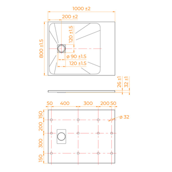 Душевой поддон RGW TSS-W 80x100 белый (553502810-01) Душевой поддон RGW TSS-W 80x100 белый (553502810-01)