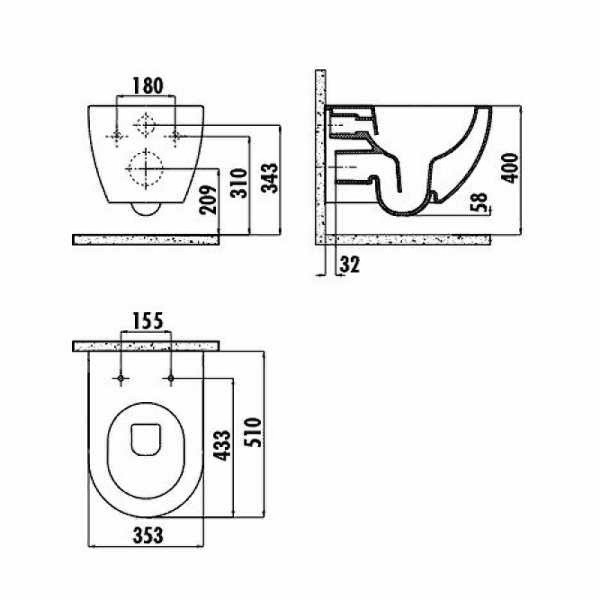 Унитаз подвесной с биде Creavit Free 35,5x51x35 капучино (FE322-00CM00E-0000) Унитаз подвесной с биде Creavit Free 35,5x51x35 капучино (FE322-00CM00E-0000)