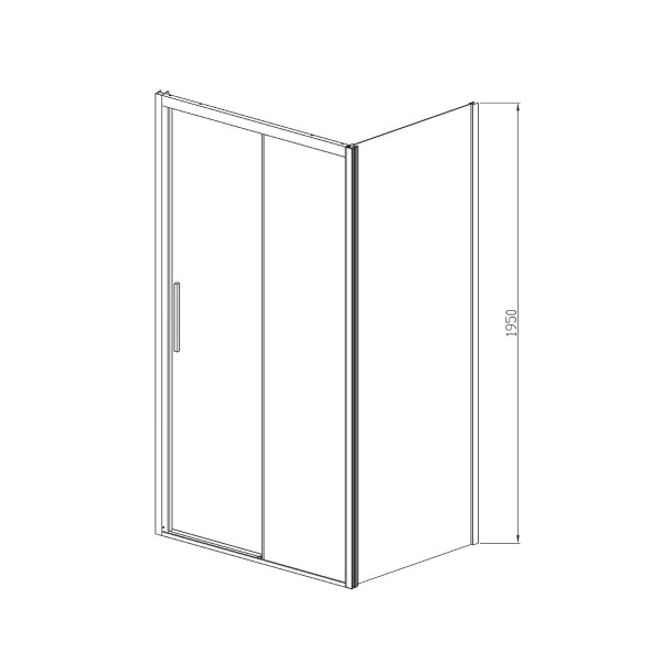 Душевой уголок Vincea Soft VSR-3SO 1500х900x1950 стекло прозрачное, профиль хром (VSR-3SO9015CL)