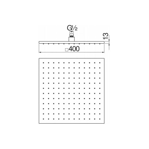 Верхний душ Nobili 40 см хром (AD139/110CR) Верхний душ Nobili 40 см хром (AD139/110CR)