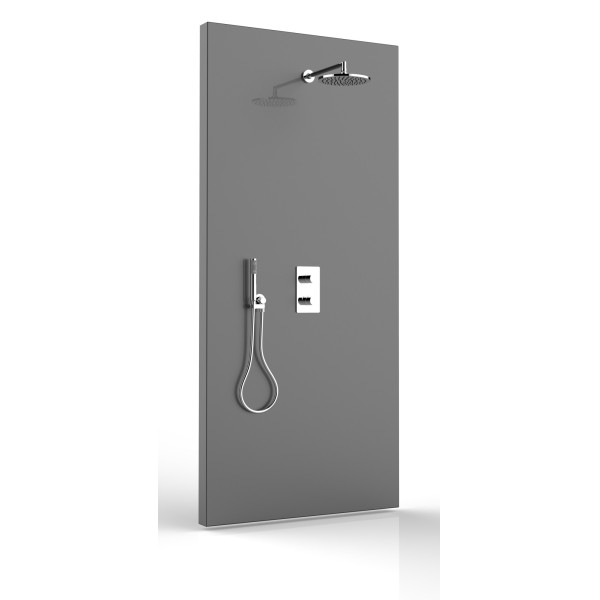 Душевая система Bossini Cosmo термостат, верхний душ 230 мм ручной душ ZEN, шланг 150 см хром (M00751.030) Душевая система Bossini Cosmo термостат, верхний душ 230 мм ручной душ ZEN, шланг 150 см хром (M00751.030)