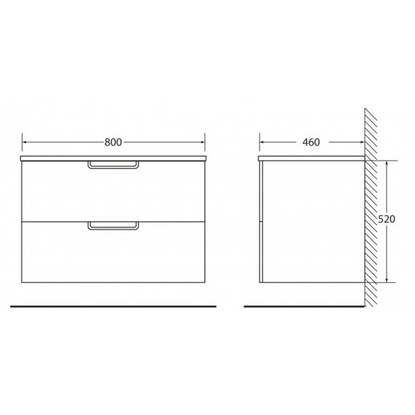 Тумба подвесная BelBagno Leticia 80 см Tortora Opaco (BB800DDAC/TO) Тумба подвесная BelBagno Leticia 80 см Tortora Opaco (BB800DDAC/TO)