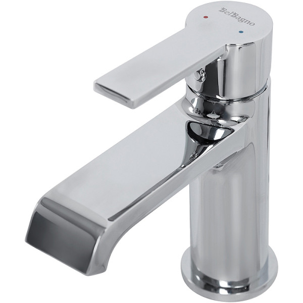 Смеситель для раковины BelBagno без донного клапана, хром (AURORA-LVM-CRM-W0)