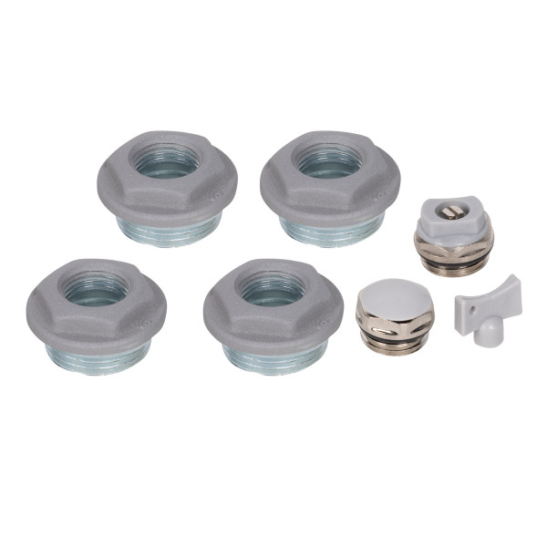 Комплект универсальный для монтажа радиатора Royal Thermo 1/2'' (серебристый) (RT1/2S)