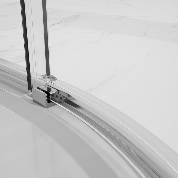 Душевой уголок Azario Shanghai 100x100x195 стекло прозрачное, профиль черный матовый (AZ-S43-10-MB-CL)