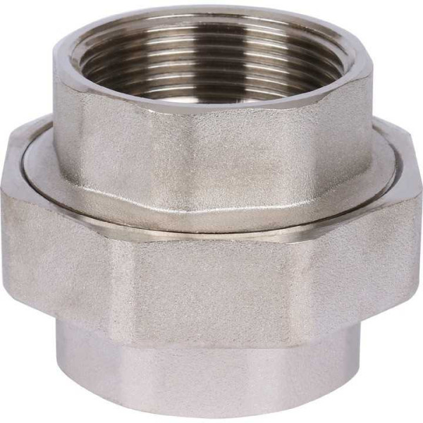 Сгон прямой (американка) 1/2" ВВ Stout (никель) SFT-0034-000012 Сгон прямой (американка) 1/2" ВВ Stout (никель) SFT-0034-000012