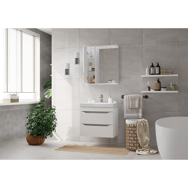 Тумба подвесная Volna Lake 597x510 белая (tpLAKE60.2Y-01)