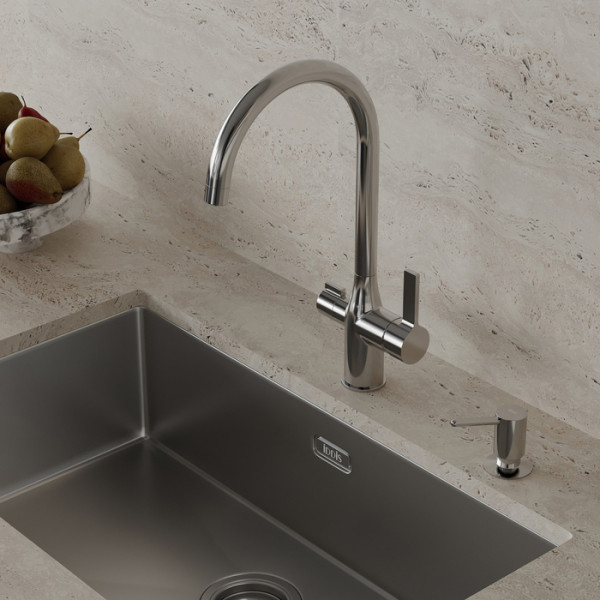Дозатор для моющих средств для кухни Iddis Kitchen Line хром (SDISB00i59) Дозатор для моющих средств для кухни Iddis Kitchen Line хром (SDISB00i59)