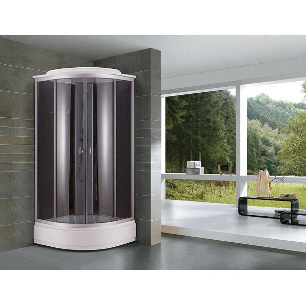 Душевая кабина Niagara 800*800*2200 стекло тонированное, профиль хром (NG-3503)