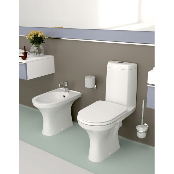 Биде напольное Керамин Санти угловое скрытое крепление в комплекте белый (CS00087560) Биде напольное Керамин Санти угловое скрытое крепление в комплекте белый (CS00087560)