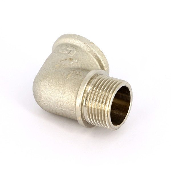 Угольник 1" ВН с упором Uni-Fitt (никель) 612N4400