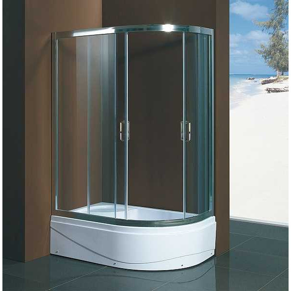 Душевой уголок BandHours Ace 812 R 80х120 поддон в комплекте, стекло прозрачное, профиль хром