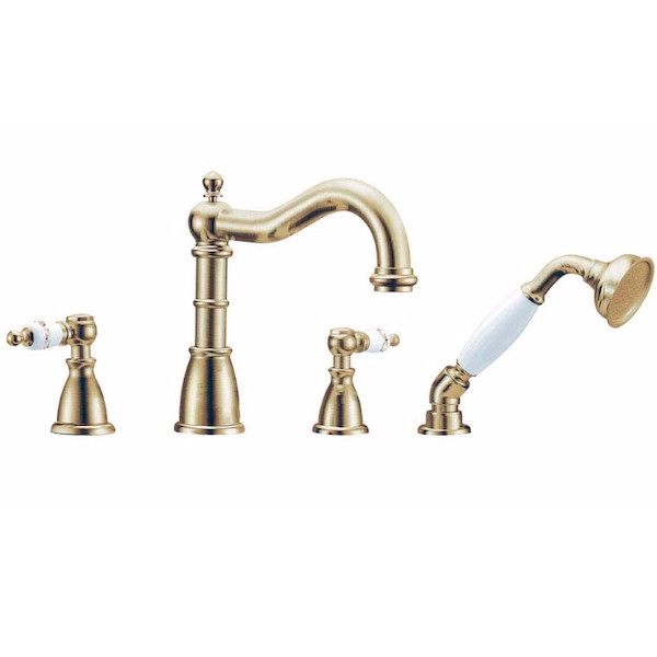 Смеситель на борт ванны Boheme Boheme с душевым гарнитуром бронзовый (394) Смеситель на борт ванны Boheme Boheme с душевым гарнитуром бронзовый (394)