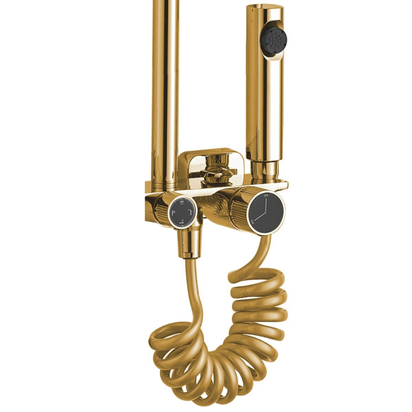 Душевая система на четыре режима Rea Helix Gold (REA-P6619)