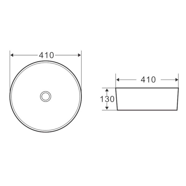 Раковина накладная BelBagno черная (BB1315-H301)