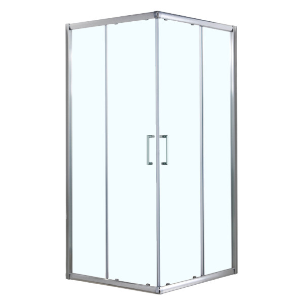 Душевое ограждение Azario Greenwood 80х80х1850 стекло прозрачное профиль серебро (AZ-NNE1142 80)