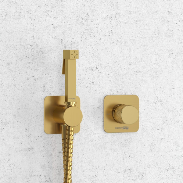 Смеситель для биде WasserKRAFT золотой (A8251.285.237.213)