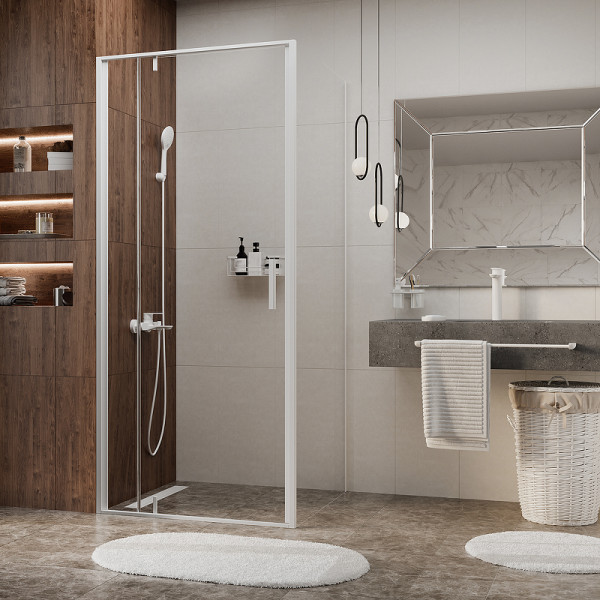 Душевая стенка WasserKRAFT Neime 19Pм 100х200 стекло прозрачное, профиль белый (19P10-RP100/44S10-RP100) Душевая стенка WasserKRAFT Neime 19Pм 100х200 стекло прозрачное, профиль белый (19P10-RP100/44S10-RP100)