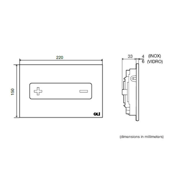 Клавиша смывная Oli Oceania золотой (882412)