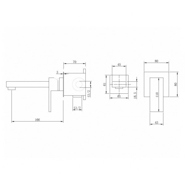 Смеситель для раковины Abber Daheim белый матовый (AF8212W)