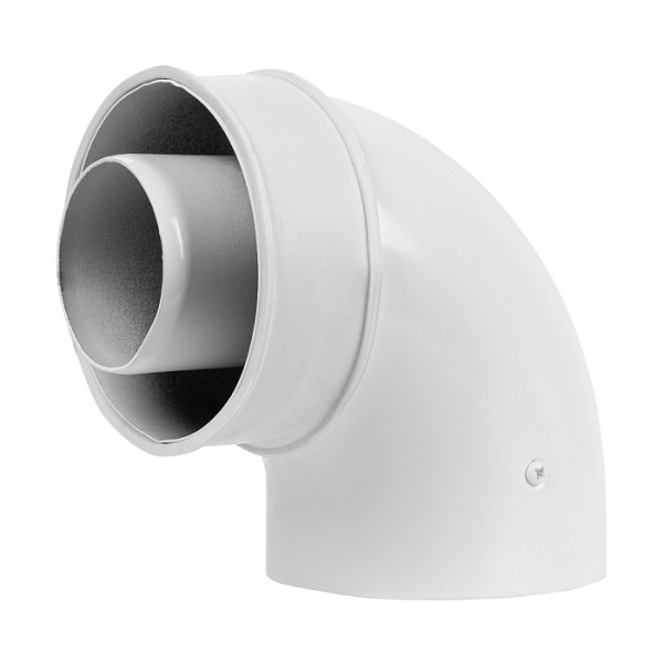 Элемент дымохода DN60/100 отвод 90° коаксиальный Royal Thermo (RTF07.050)