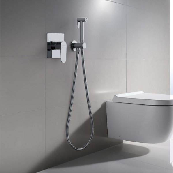 Смеситель с гигиеническим душем Aquatek Оберон хром (AQ1219CR) Смеситель с гигиеническим душем Aquatek Оберон хром (AQ1219CR)