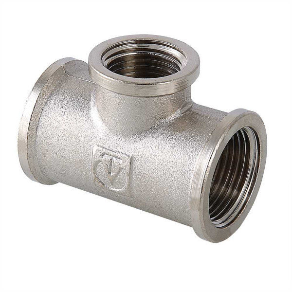 Тройник переходной 1 1/4"х3/4"х1 1/4" Valtec (никель) (VTr.750.N.0705) Тройник переходной 1 1/4"х3/4"х1 1/4" Valtec (никель) (VTr.750.N.0705)