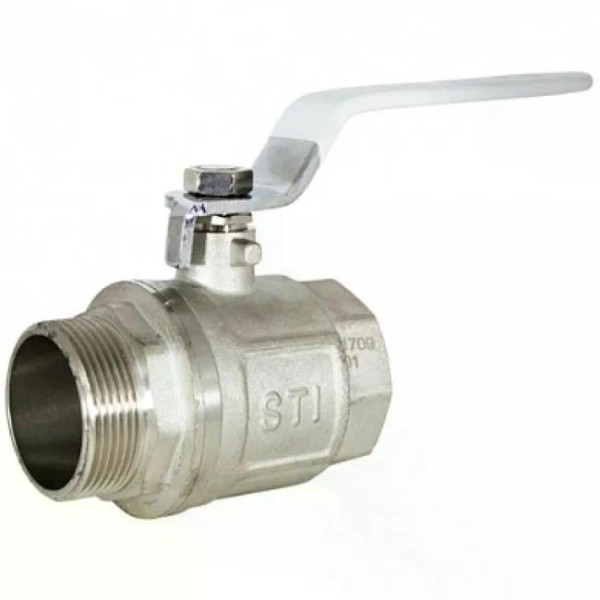 Кран 1/2" ВН шаровый (белая ручка) STI (3451) Кран 1/2" ВН шаровый (белая ручка) STI (3451)