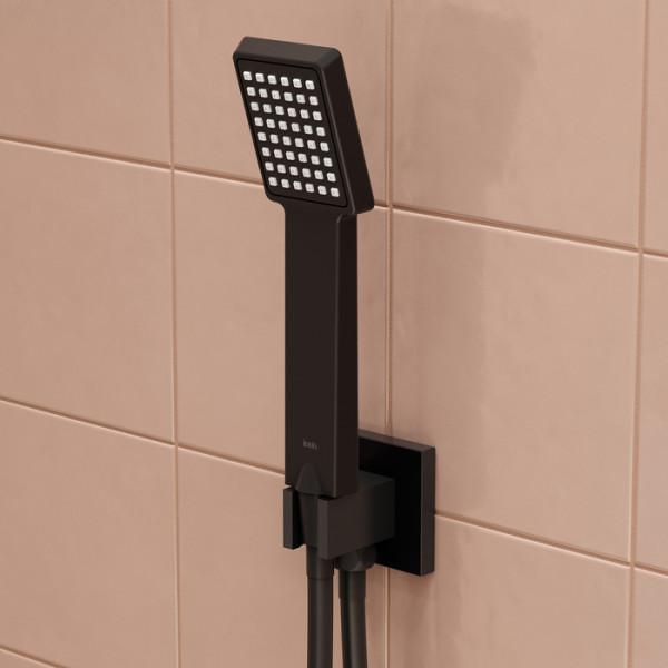 Держатель для ручного душа Iddis Folk черный (FOLBL00i62)