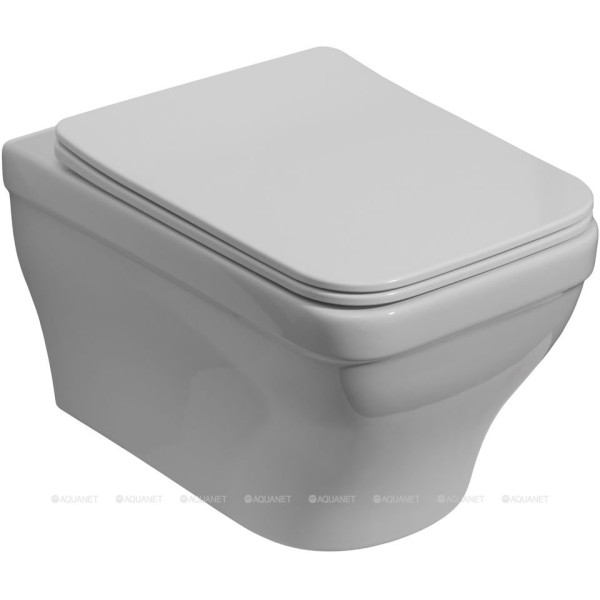 Унитаз подвесной Aquanet Elegant W с сиденьем с soft-close белый (280960)