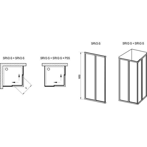 Дверь душевая Ravak Supernova 90x195 стекло матовое, профиль белый (14V701O2ZG)
