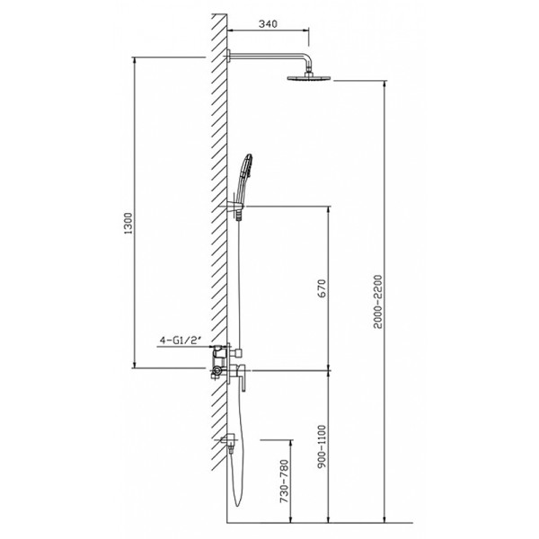 Душевая система Timo Selene хром внешняя часть внутреняя часть (SX-2069/00SM (1113)) Душевая система Timo Selene хром внешняя часть внутреняя часть (SX-2069/00SM (1113))
