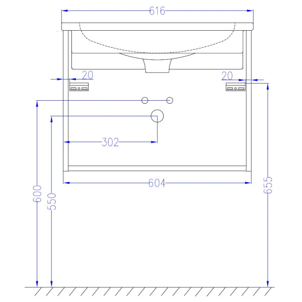 Тумба подвесная Jacob Delafon Madeleine 60 черный глянец (EB2052-J52)