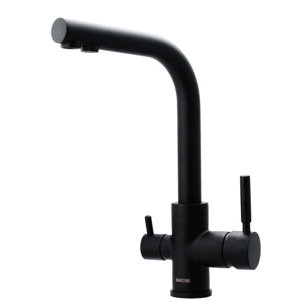 Смеситель для кухни Swedbe Selene Plus с каналом для фильтрованной воды черный (8149) Смеситель для кухни Swedbe Selene Plus с каналом для фильтрованной воды черный (8149)