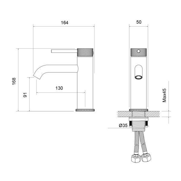 Смеситель для раковины Timo Saona розовое золото матовое (2461/19F)