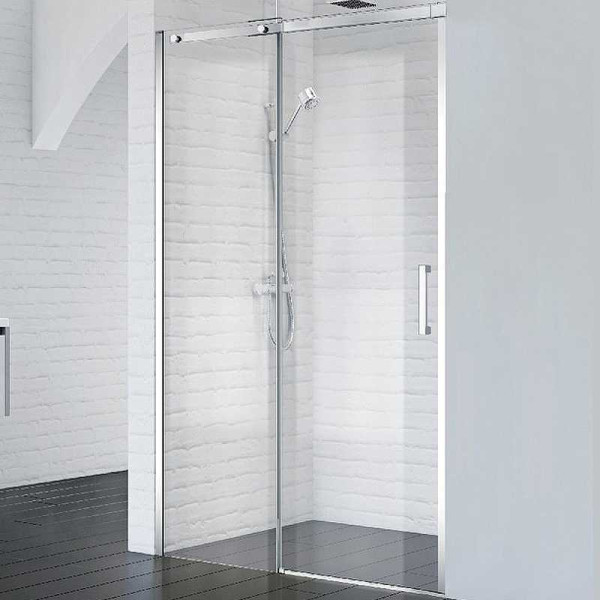 Душевая дверь BelBagno Acqua 120х195 стекло прозрачное, профиль хром (ACQUA-BF-1-120-C-Cr)