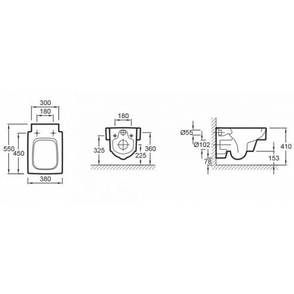 Унитаз подвесной Jacob Delafon Terrace белый (EDA102-00)