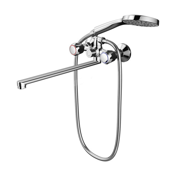 Смеситель для ванны и душа Dorff Modern с душевым набором хром (D7095000) Смеситель для ванны и душа Dorff Modern с душевым набором хром (D7095000)