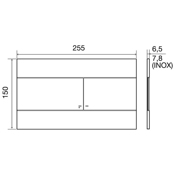 Клавиша смывная Oli Slim белый матовый (659042)