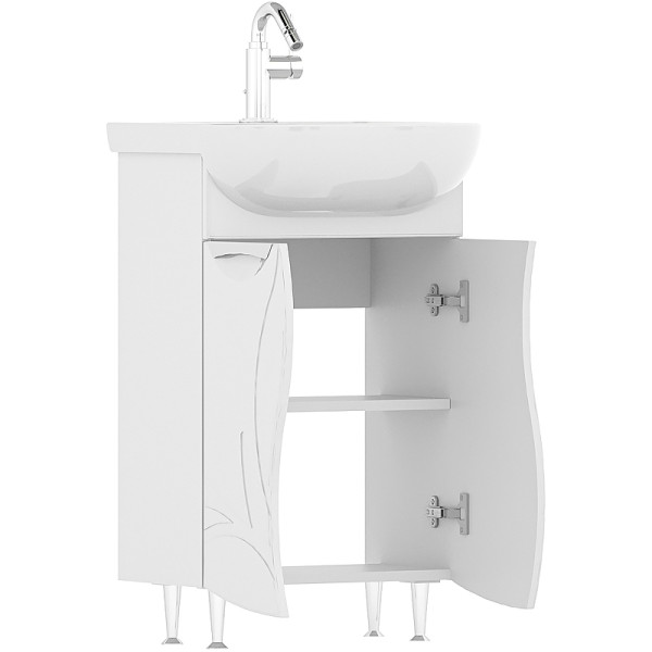 Тумба напольная Volna Adel 660x800 белая (tnADEL70.2D-01) Тумба напольная Volna Adel 660x800 белая (tnADEL70.2D-01)