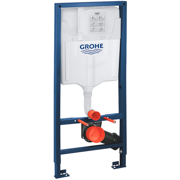 Инсталляция для унитаза Grohe Rapid SL с черной матовой клавишей смыва (38811KF0) Инсталляция для унитаза Grohe Rapid SL с черной матовой клавишей смыва (38811KF0)