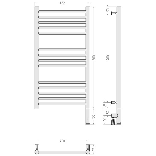 Полотенцесушитель электрический Сунержа Богема 3.0 прямая 800x400 провод справа матовый чёрный (31-5805-8040) Полотенцесушитель электрический Сунержа Богема 3.0 прямая 800x400 провод справа матовый чёрный (31-5805-8040)