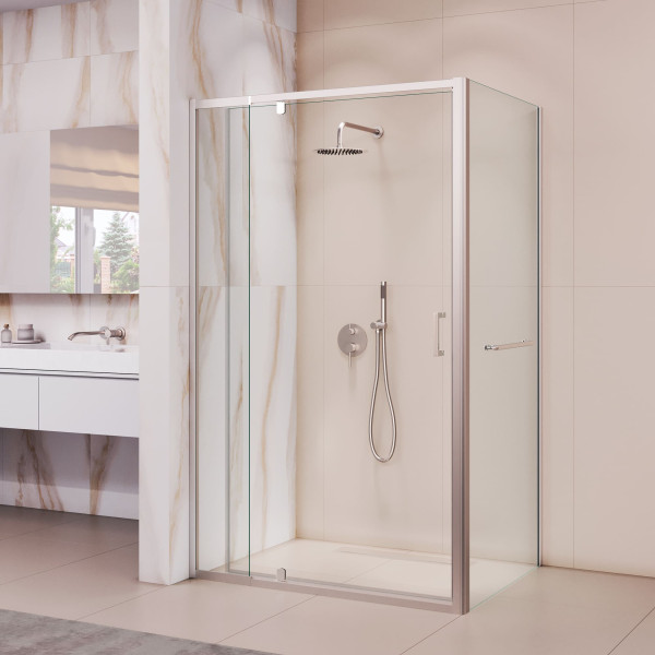 Душевой уголок RGW PA-078-1 (RGW PA-008 + Z-060-2) 900x900 стекло прозрачное, профиль хром (3508078199-11)