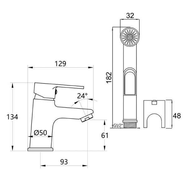 Смеситель для раковины Melodia della vita Aria с гигиеническим душем оружейная сталь с гигиеническим душем (MDV35722gn) Смеситель для раковины Melodia della vita Aria с гигиеническим душем оружейная сталь с гигиеническим душем (MDV35722gn)